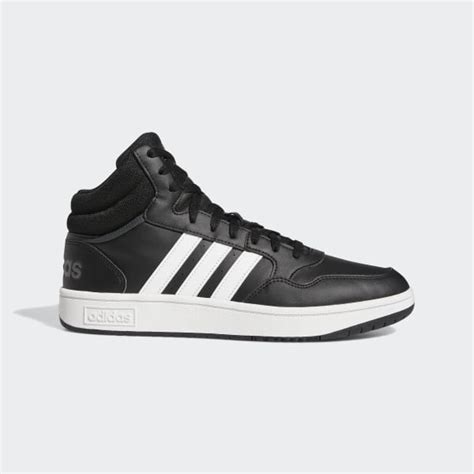 adidas miid cut hoops schwarz weiß|Hoops 3.0 Mid Classic Shoes .